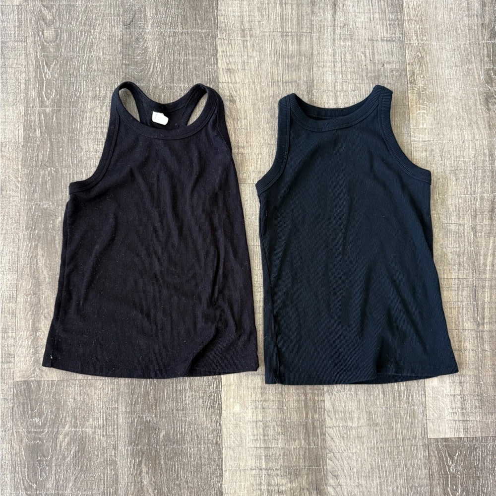 Cat & Jack Black Kids Tank Tops - Set of 2